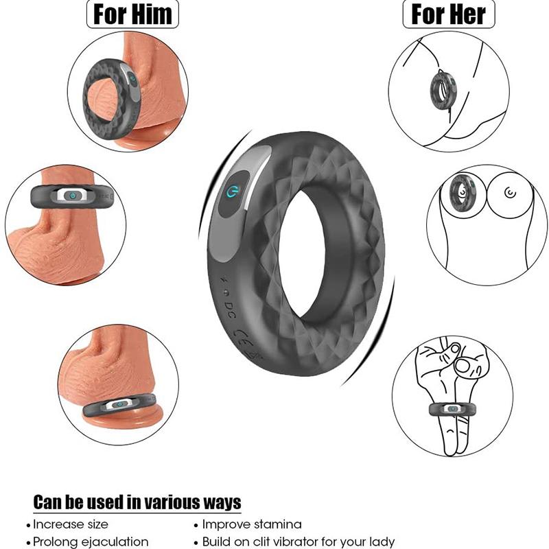 cock vibrating Vibrating Cock Ring with Dual Motors