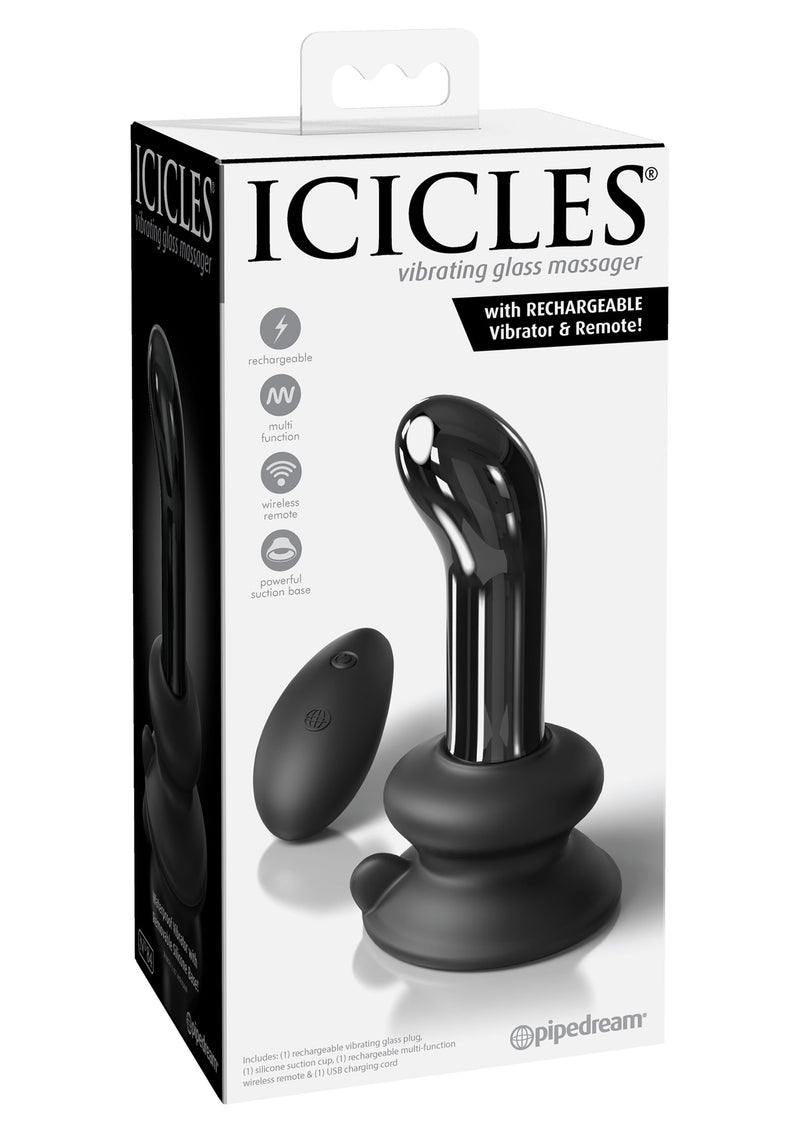 PipeDream Vibrating Glass Butt Plugs - Remote Control - Your Pleasure Toys